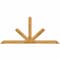 Ekena Millwork Saratoga Rough Sawn Timber Gable Bracket, Western Red Cedar, 108"W x 49"H x 2"D x 6"F, 11/12 Pitch GBW108X49X0206SAR00RWR - alternate 1